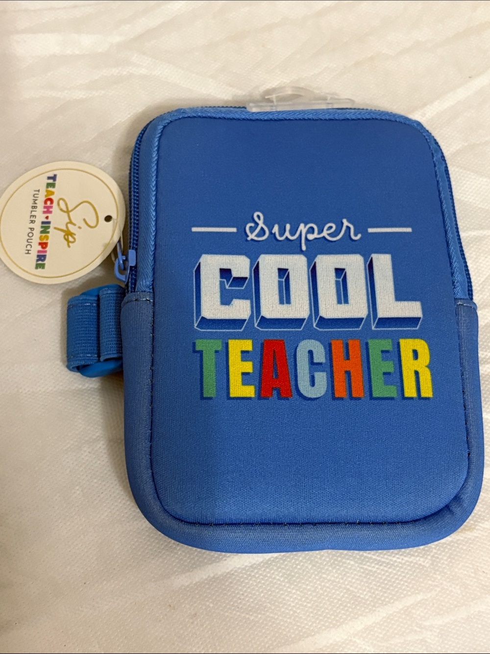 Super Cool Teacher Tumbler Pouch NWT